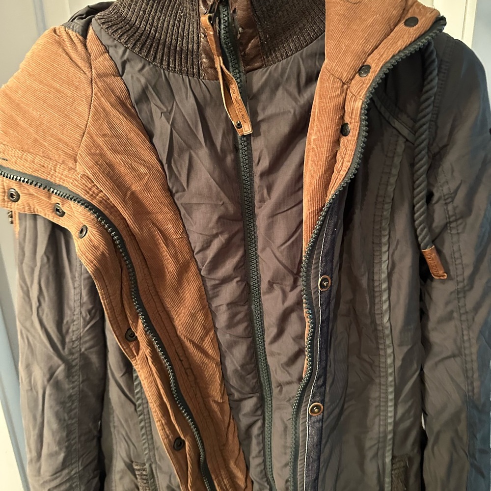 Women’s Green and Tan Naketano Jacket